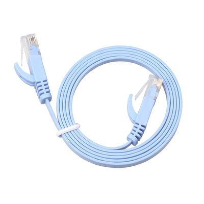 کابل وصله تخت شبکه CAT 6 آبی 0.5 متر 1 متر 2 متر تا 100 متر پهنای باند 350 مگاهرتز