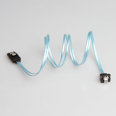 کابل افزودنی SATA 3 آبی 8 اینچی، سیم SATA 3 مستقیم به مستقیم