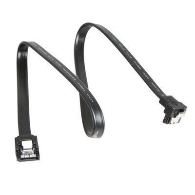 کابل برق 12 اینچی دیتا SATA 3 با زاویه راست 90 درجه با قفل قفل