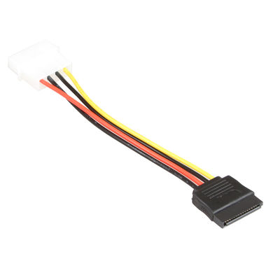 زن نر Y SATA کابل هارد دیسک اسپلیتر Molex 4 پین بادوام