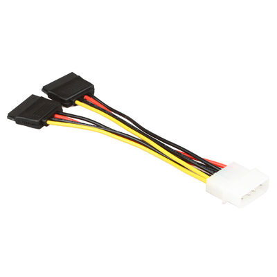 کابل مهار سیم برق SATA OEM SATA 1 به 2 کانکتور Molex به 2 4 پین
