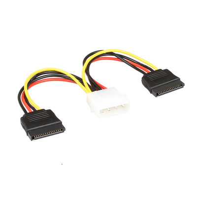 کابل مهار سیم برق SATA OEM SATA 1 به 2 کانکتور Molex به 2 4 پین