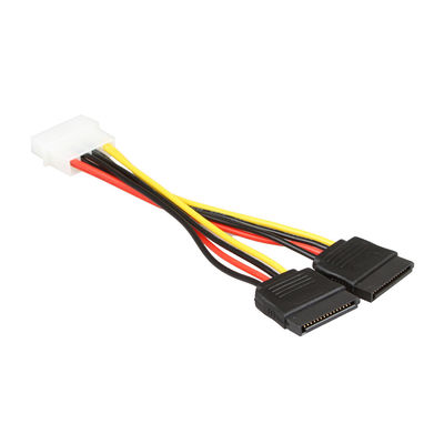 کابل مهار سیم برق SATA OEM SATA 1 به 2 کانکتور Molex به 2 4 پین