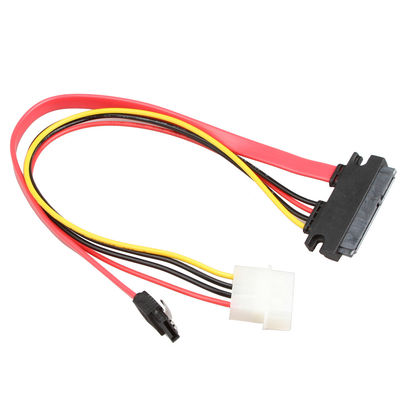کابل مهار سیم داده ROHS SATA III SATA 7+15Pin 22Pin به SATA 7Pin+4Pin