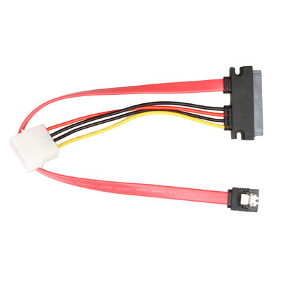 کابل مهار سیم داده ROHS SATA III SATA 7+15Pin 22Pin به SATA 7Pin+4Pin