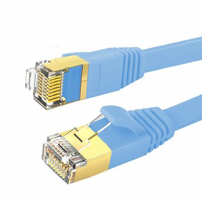 کابل اترنت تخت 600 مگاهرتز Cat 7، کابل BC آبی کاربردی Cat7 SFTP