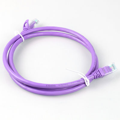 Rj45 بنفش Cat6a وصله سیم عایق HDPE برای نمایشگر LED شبکه