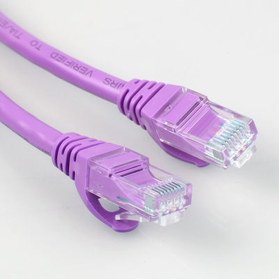 Rj45 بنفش Cat6a وصله سیم عایق HDPE برای نمایشگر LED شبکه