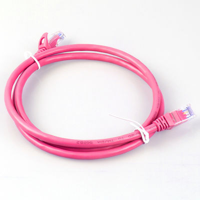26AWG FTP UTP Cat6a پچ کورد 4 جفت رنگ قرمز چند منظوره