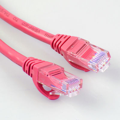 26AWG FTP UTP Cat6a پچ کورد 4 جفت رنگ قرمز چند منظوره