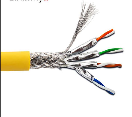 ژاکت پی وی سی اترنت Cat7 Lan کابل HDPE عایق مس لخت