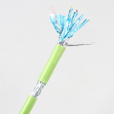 مسی PVC LSZH Cat7 Lan طول کابل 100 متر عایق پلی اتیلن چند منظوره