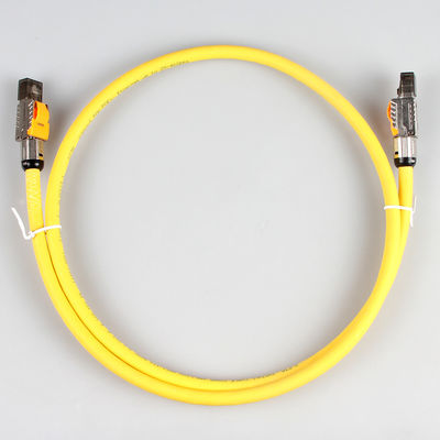 کابل STP Cat 7 قطع شده فیلد، کابل وصله شبکه ماژولار Plug Cat 7 RJ45 8P8C