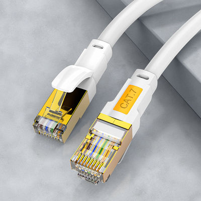 10 گیگابیت بر ثانیه محافظ Cat7 پچ کورد 600 مگاهرتز با سرعت بالا چند منظوره
