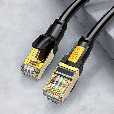 10 گیگابیت بر ثانیه محافظ Cat7 پچ کورد 600 مگاهرتز با سرعت بالا چند منظوره