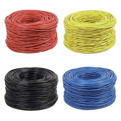23AWG Practical Cat6 Lan Cable BC 0.57 UTP PVC ژاکت 4 جفت 305 متر