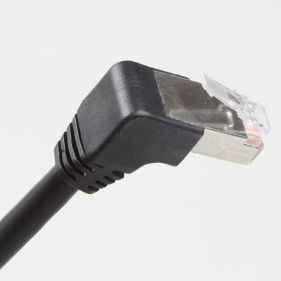 لوازم جانبی اتصال کابل اترنت مستقیم کارخانه CAT 6 دوشاخه زاویه راست