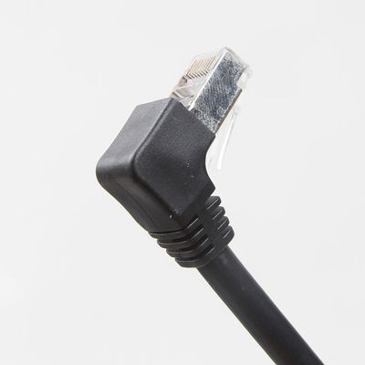 لوازم جانبی اتصال کابل اترنت مستقیم کارخانه CAT 6 دوشاخه زاویه راست