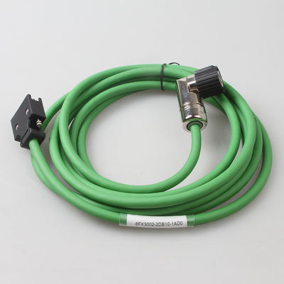 V90 6FX3002-2DB10 کابل های رمزگذاری کننده Servo Motor Connector Plug با نصب ثابت کابل سبز