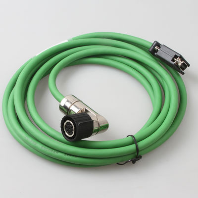 V90 6FX3002-2DB10 کابل های رمزگذاری کننده Servo Motor Connector Plug با نصب ثابت کابل سبز